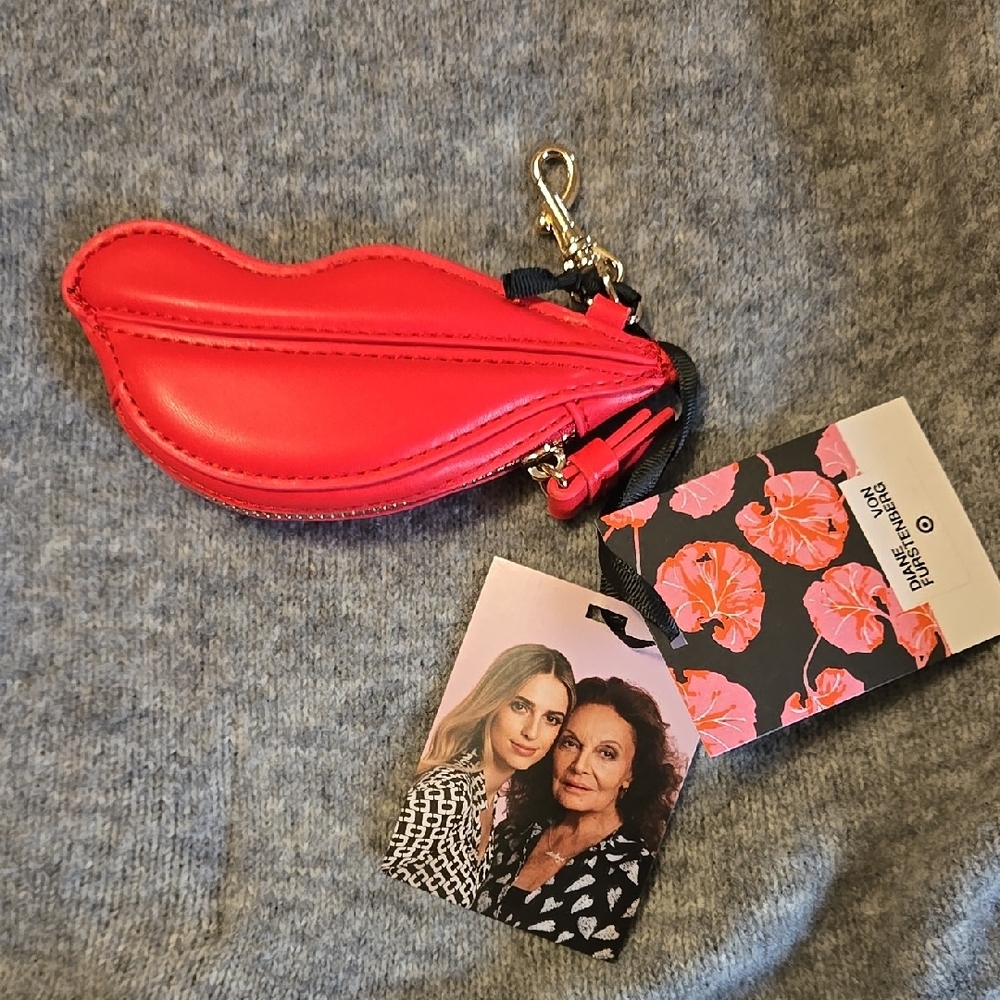 SOLD*Diane Von Furstenberg Red Lips Wallet